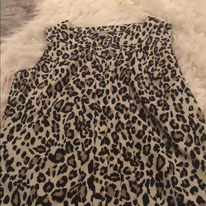 Banana Republic leopard print blouse